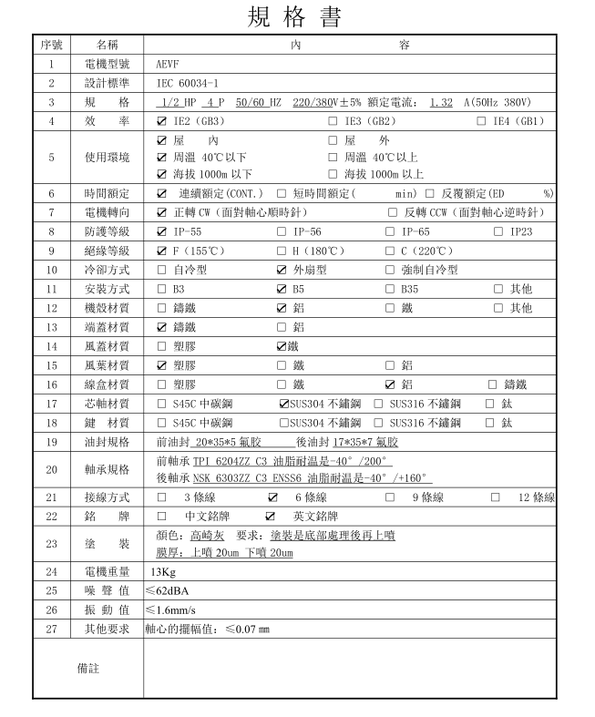 1/2HP长轴电机价格