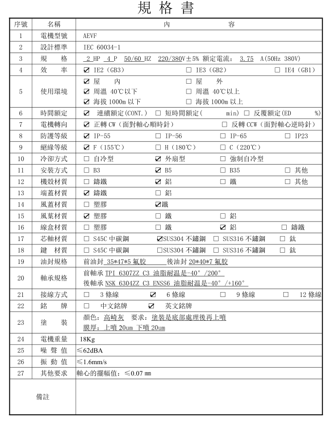 2HP长轴电机公司